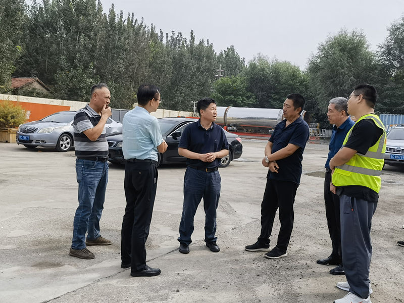 淄博市交通运输局、淄博市交通建设发展中心领导莅临高青拌合站生产现场及高青段G233克黄线建设项目施工现场检查调研