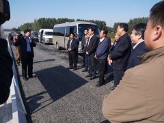 淄博市人大许建国副主任一行视察我公司G309改建工程