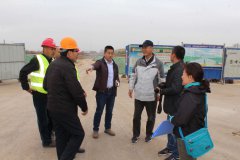 市政分公司市政项目天津路工程获得淄博水系建设指挥部先进单位流动红旗