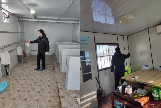 人民路项目部：复工防疫两不误